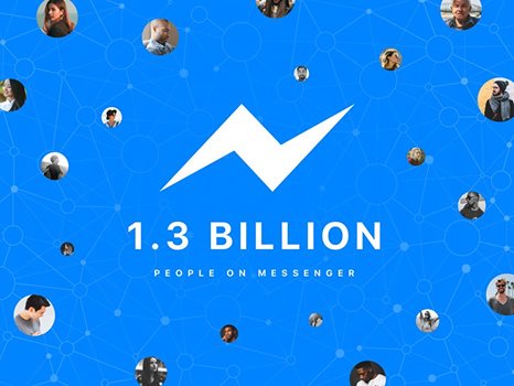 Число пользователей мессенджера фейсбук составило 1,3 млрд