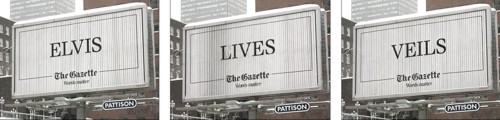 Игра слов в рекламе канадской газеты The Gazette
