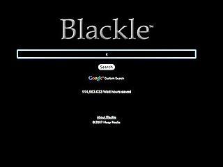  Google  " ": Blackle
