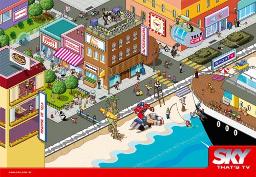 Принт от Giovanni + DraftFcb для телеканала Sky