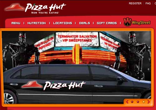 - Pizza Hut   "Terminator: Salvation",  