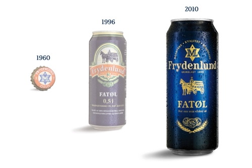 дизайн традиционного норвежского пива Frydenlund от FRANK