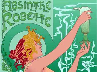 Реклама напитка "Абсент", получившего название "Зеленая фея"