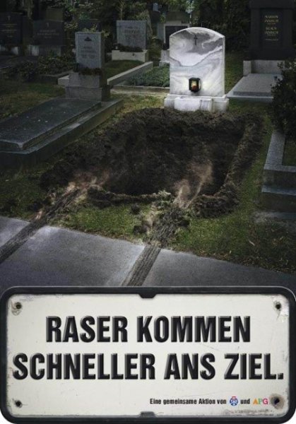 Raser Kommen schenller ans ziel