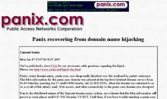 Panix (Public Access Networks Corporation) -  -  -