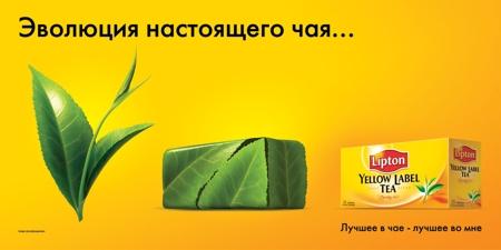 РА Ark Thompson разработало рекламную кампанию для Lipton Yellow Label