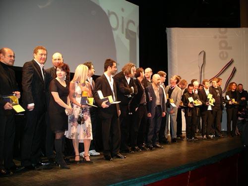 Церемония вручения наград  европейского конкурса рекламы Epica  в Будапеште