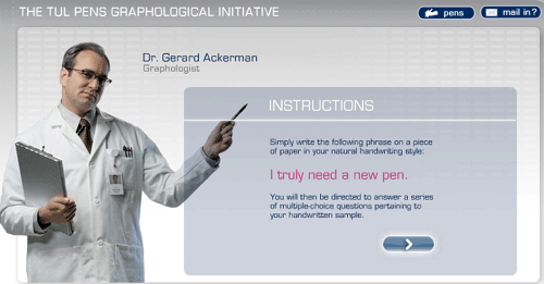 Скриншот сайта авторучек Tul