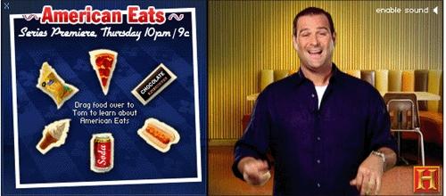 Баннер компании "America eats"