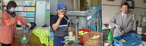 ...и японские взрослые. Кстати, на многих снимках мячи выглядят совсем как новые (фото с сайта sports-eco.net).