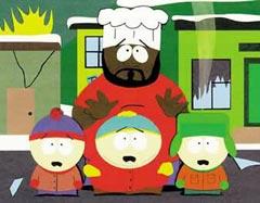 Шеф, Стэн, Кайл и Эрик Картман, изображение сайта poster.net Шеф, Стэн, Кайл и Эрик Картман, изображение сайта poster.net