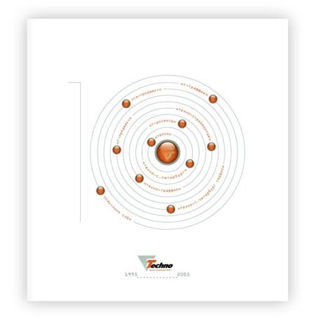 Рекламное агентство "Гради" разработало буклет, посвященный 10-летию группы компаний "Техно"