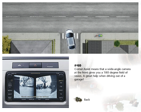 Скриншот сайта "On Toyotas Mind" - рассказ о системе видеонаблюдения