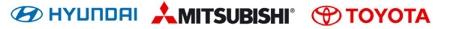 Hyundai Mitsubishi Toyota