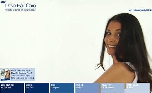 Сайт doveloveyourhair.com - главная страница