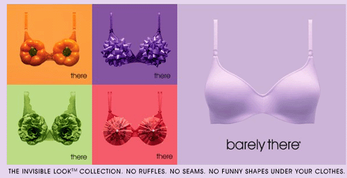  "The Invisible Look Bra Collection"   Barely There