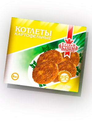 Новая упаковка котлет ЗАО "Агропродукт"