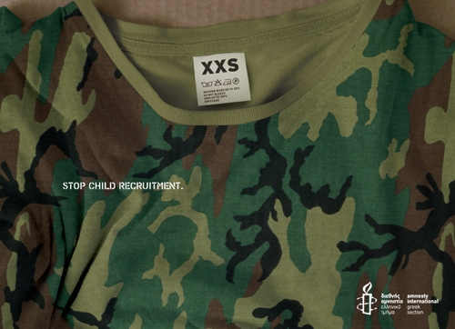 Amnesty International и агентство Upset! против службы детей в армии