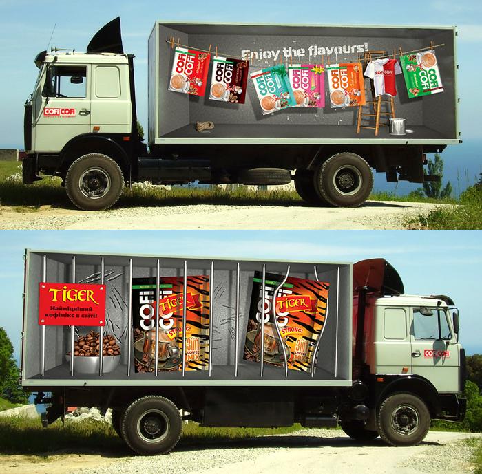 Реклама на грузовиках. Креативные Грузовики. Креативная реклама на машине. Реклама на грузовом авто.