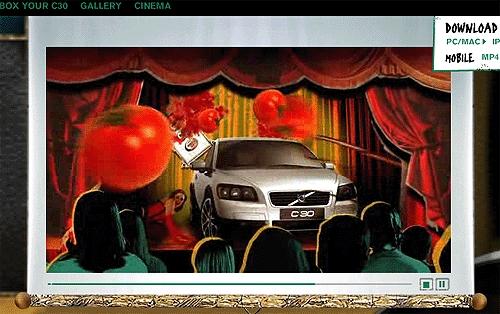 Рекламная кампания Volvo Free Will - закидывание автомобиля помидорами