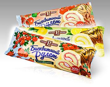 Новый дизайн упаковки для "Русского бисквита"