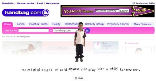 Кампания Full Stop от NSPCC - эмотивный баннер