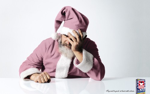 Реклама добавки для стирильного порошка Omino Bianco