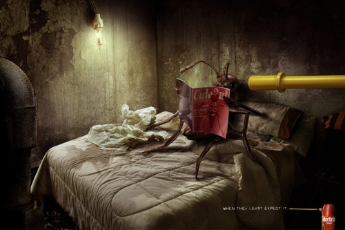 Агентство Euro RSCG очеловечило пауков в рекламе инсектицида Mortein