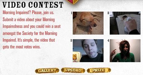 Сайт morningimpaired.com - видеоконкурс