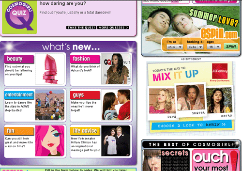 ������ JCPenny �� Cosmogirl 