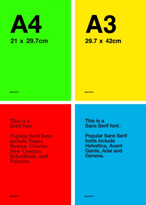 Серия из плакатов A3 и открыток A6