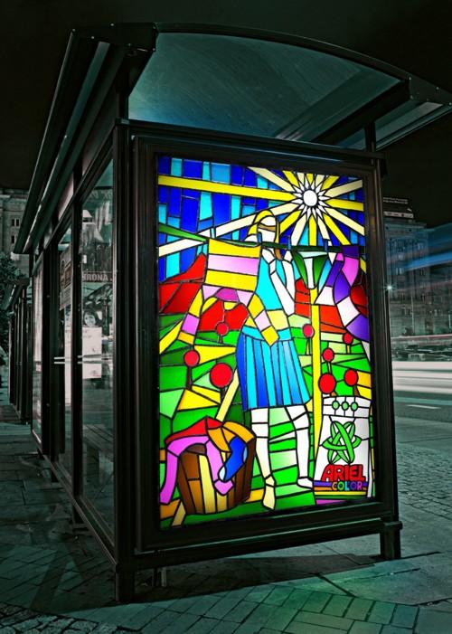 Реклама Ariel Color - Витраж