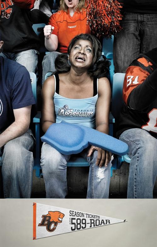 Агентство Rethink Communications использует болельщиков для рекламы команды регби BC Lions