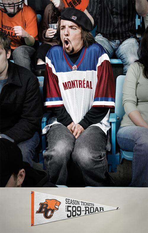 Агентство Rethink Communications использует болельщиков для рекламы команды регби BC Lions