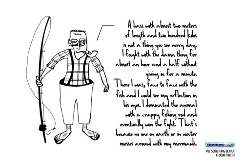 Лживые речи и религиозные проповеди в рекламе Menthos