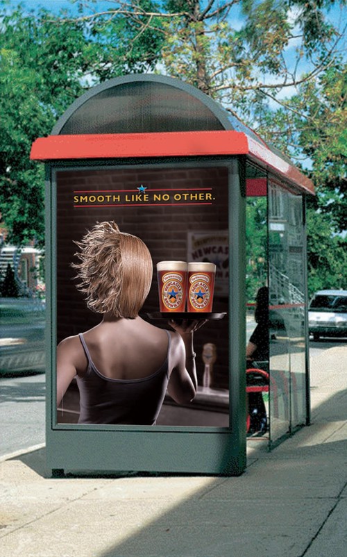 Рекламный плакат от Vitro для Newcastle Brown Ale