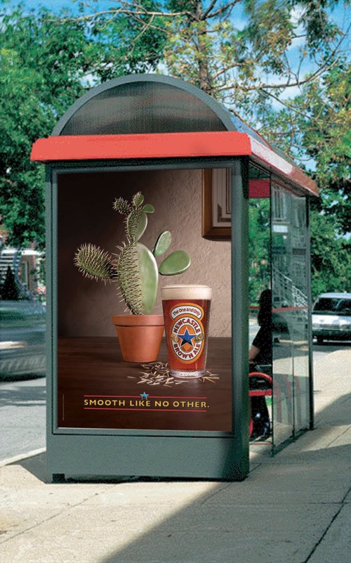 Рекламный плакат от Vitro для Newcastle Brown Ale