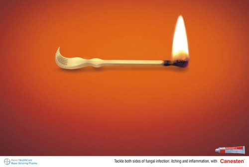 Принт от R K SWAMY BBDO для Canesten