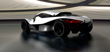 Эскиз иллюстрирующий стадии работы над автомобилями