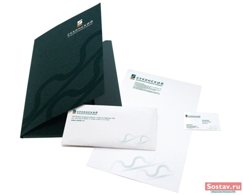 Логотип и фирменный стиль для Сухонского целлюлозно-бумажного комбината от Arabesque