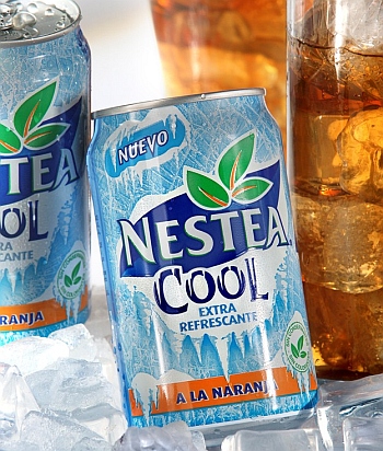 Холодный чай Nestea в новой "ледяной" банке от Rexam