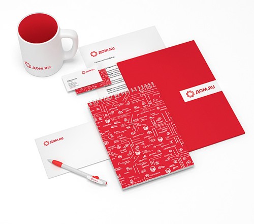 Фирменный стиль сети агентств недвижимости Дом.ru