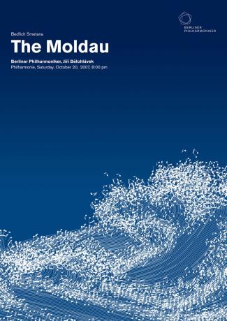 Реклама концертов, проходящих в берлинской филармонии от & Friends, Berlin