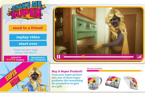 Сайт makemesuper от Kodak - окончательный вариант ролика