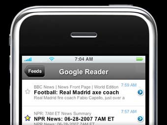 Рекламные объявления Google на iPhone