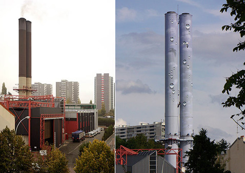 Станция в Баньоле до прошлого лета и после (фото с сайта gracia.club.fr).