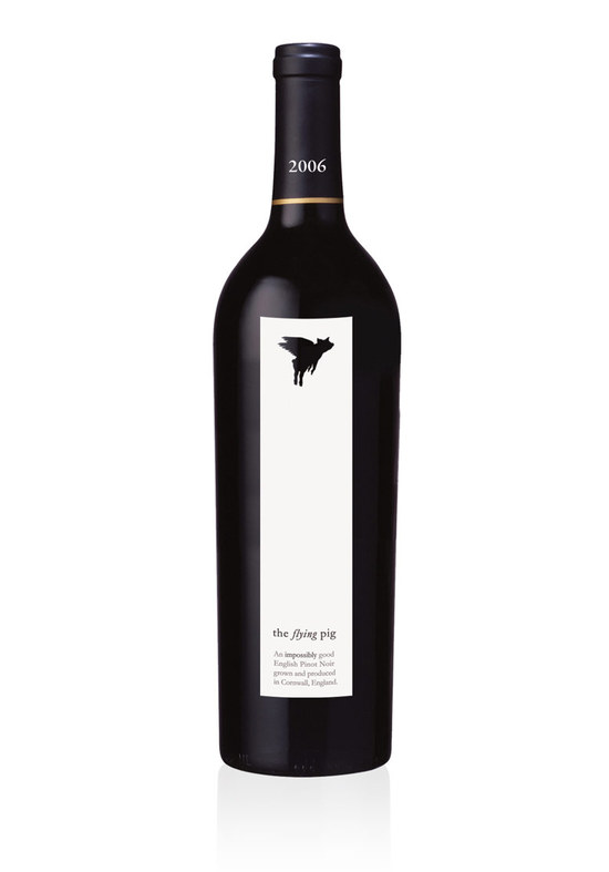 Дизайн винной этикетки с летающими поросятами от Филиппа Скиннера
