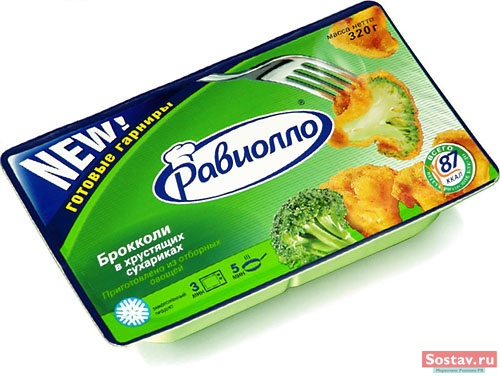 Новая упаковка Равиолло