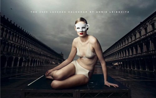 Обложка календаря Lavazza от Энни Лейбовитц
