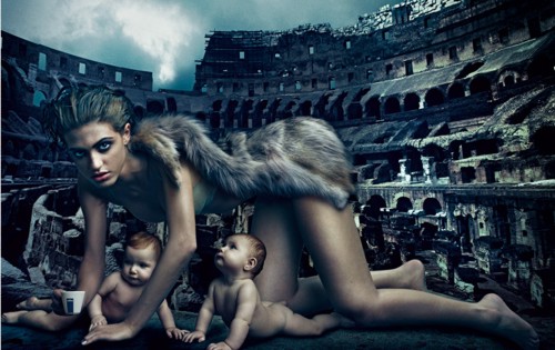 Страница календаря Lavazza от Энни Лейбовитц